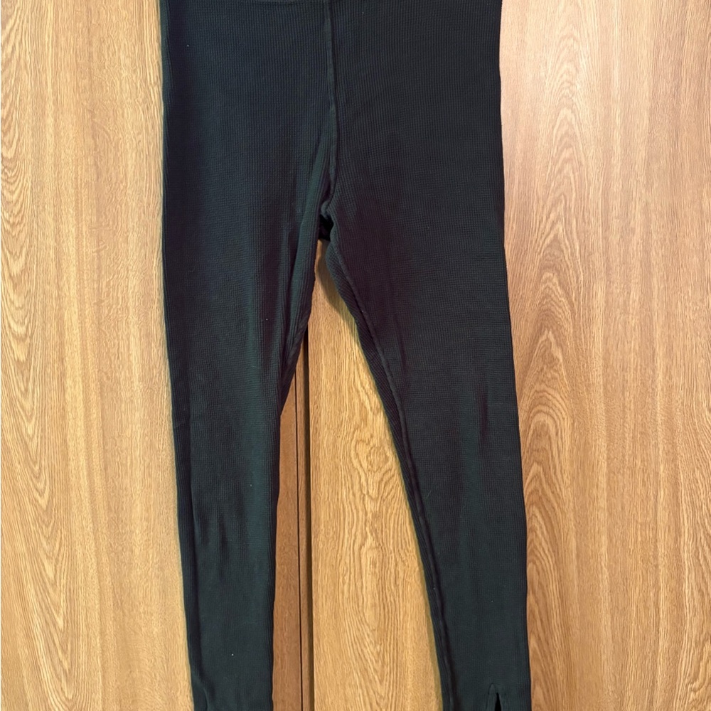 Free People Intimacy Ribbed Black Leggings